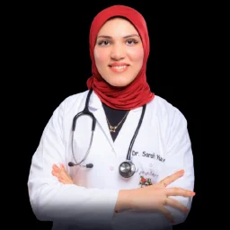الدكتورة سارة يونس عمل ملخصات وكتابه ابحاث علميه